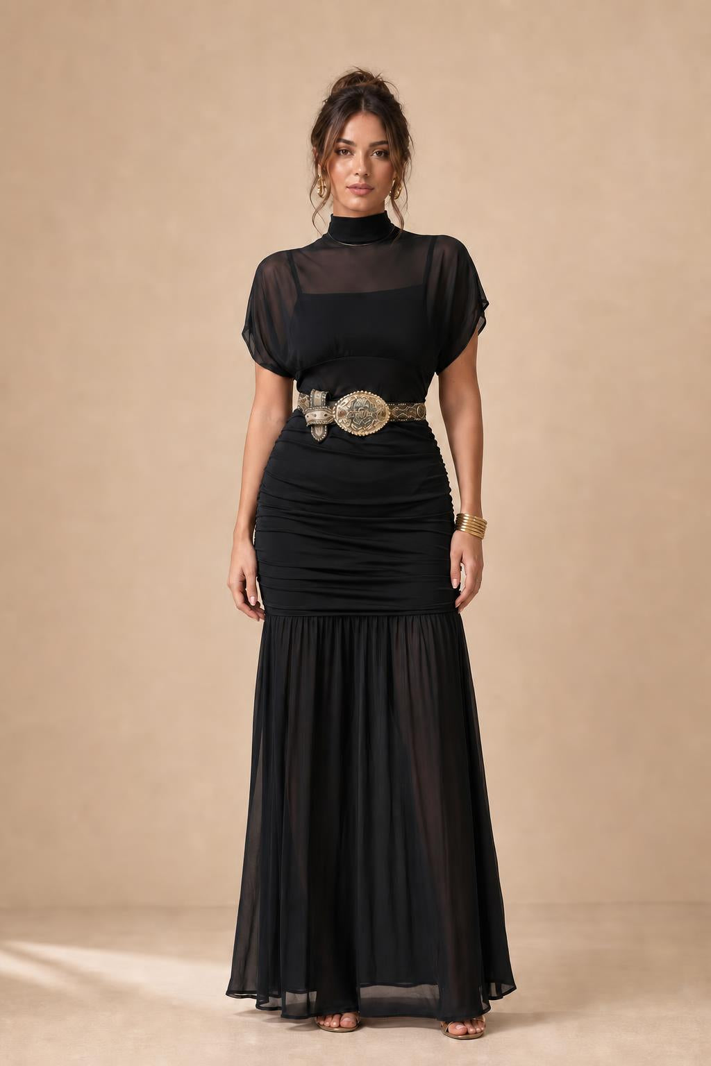 Front view of the black color variant