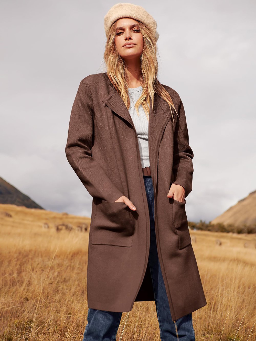 Lapel Classy Coatigan