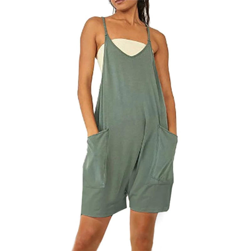 Wide Leg Jumpsuit With Pockets - Rakkiss