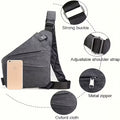 1pc Outdoor Multifunctional Single Shoulder Invisible Underarm Bag