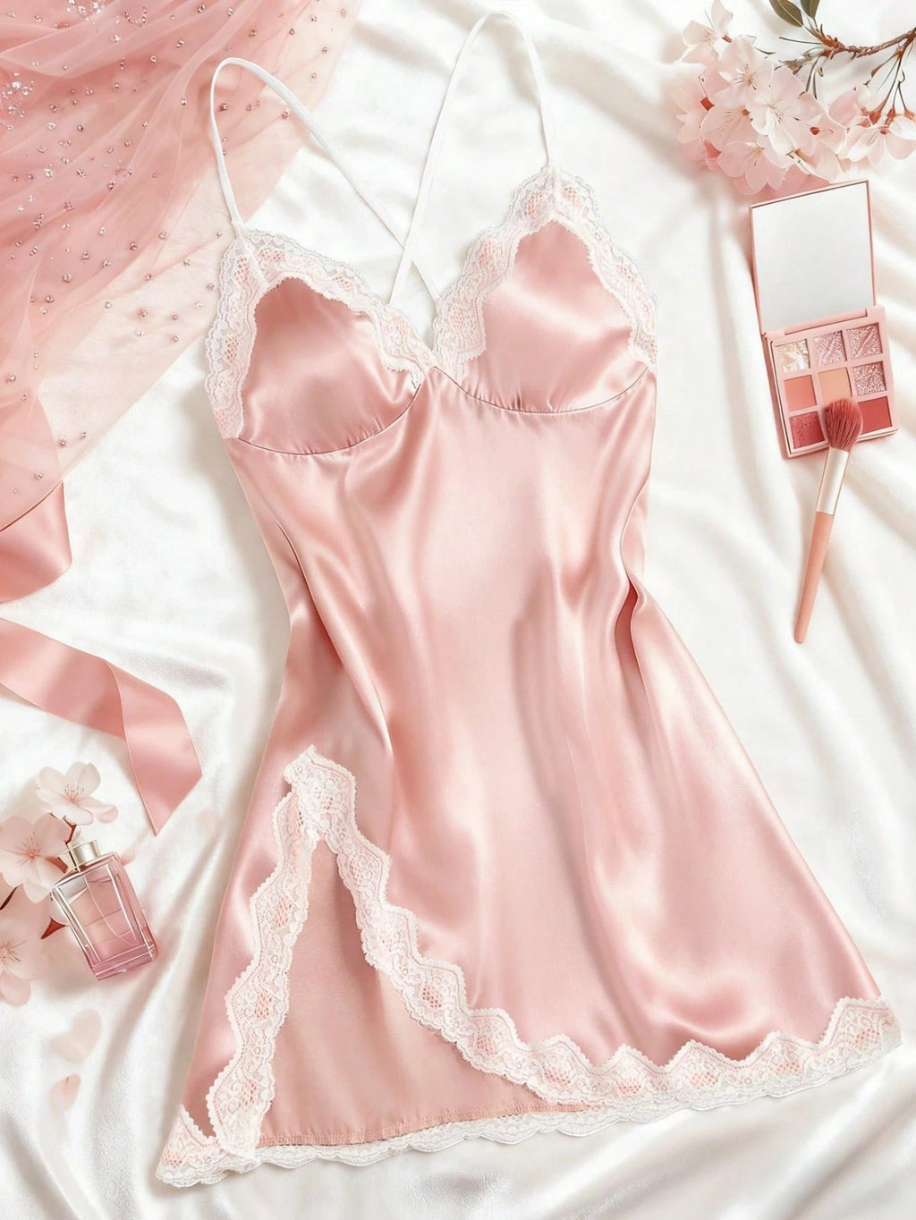 Lace Camisole Nightdress For Home Wear