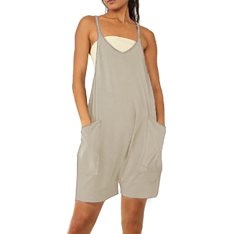 Wide Leg Jumpsuit With Pockets - Rakkiss